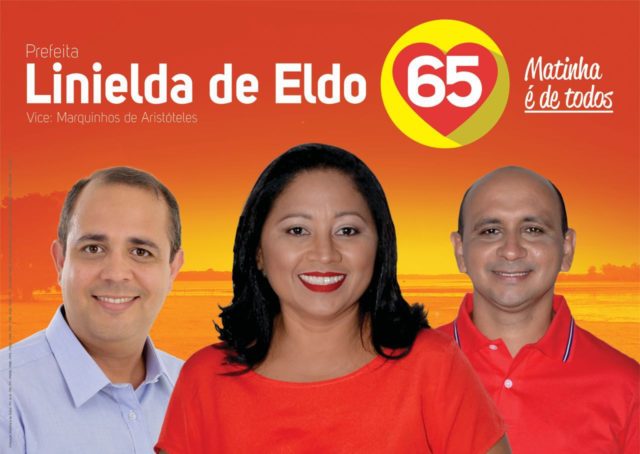 Com mais de 90% das urnas apuradas, Linielda já é a prefeita eleita de Matinha