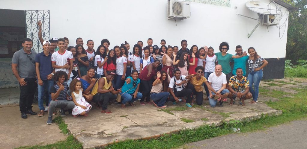 Intercambistas da Alemanha conhecem atividades do Fórum da Juventude de São João Batista