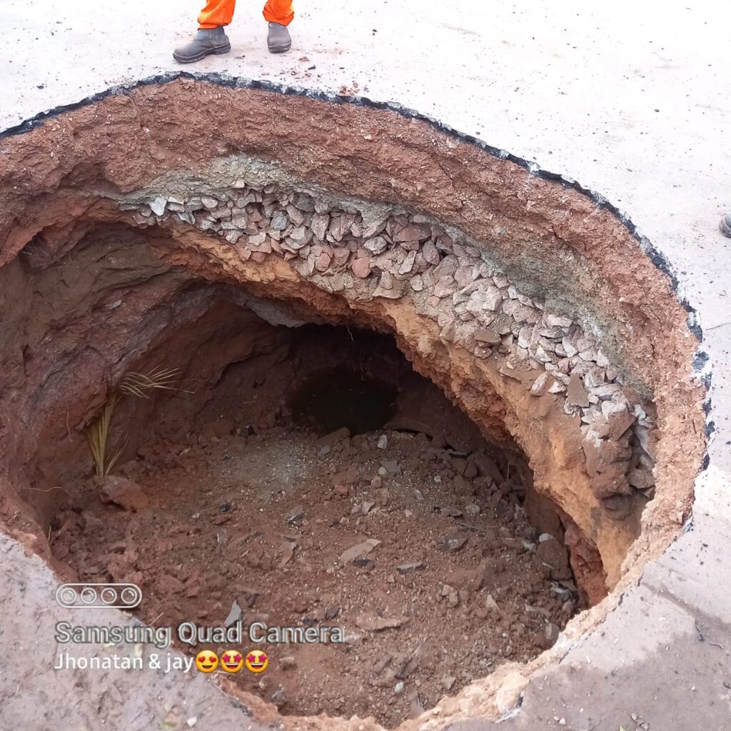 Nova cratera se forma e pode interditar MA-014 a qualquer momento, em São Vicente Ferrer; vejam as fotos