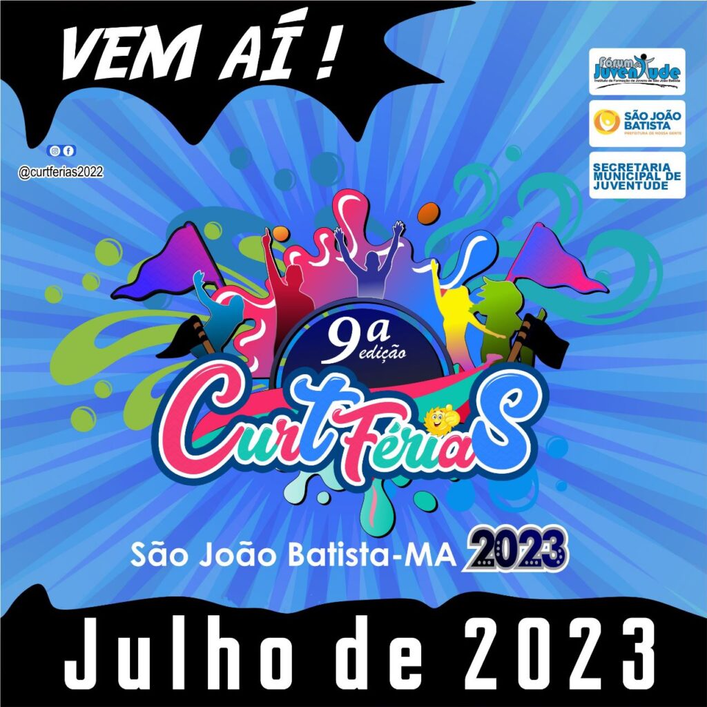 Fórum da Juventude de São João Batista lança a nona edição do CurtFérias 2023