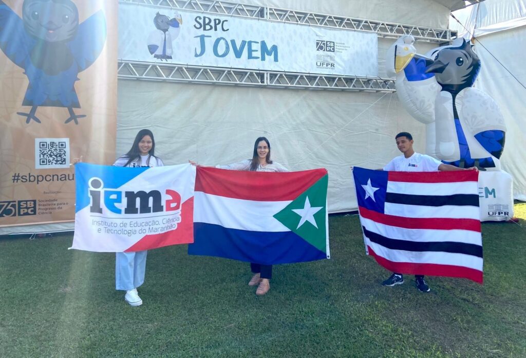 Estudantes do IEMA de São Vicente Ferrer representam o MA e apresentam soluções para a agricultura na SBPC, no Paraná