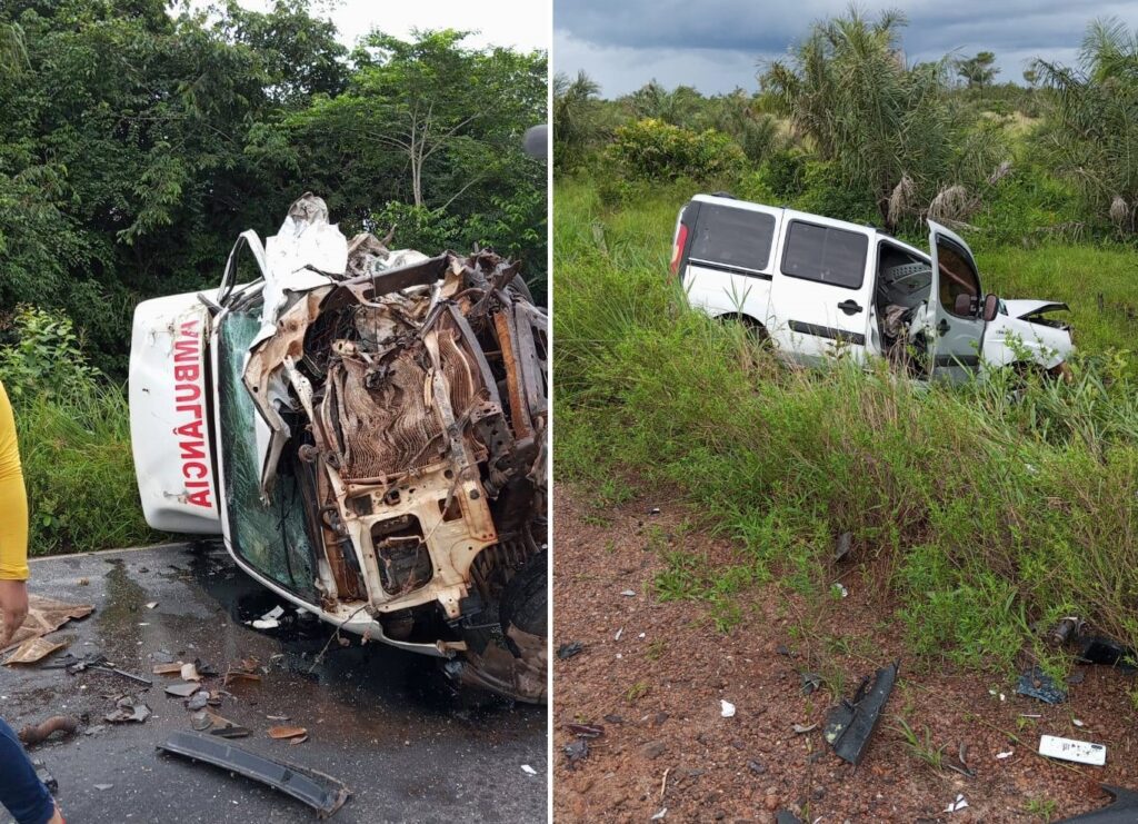 Urgente: três pessoas morrem após acidente envolvendo ambulância que saiu de hospital da Baixada Maranhense