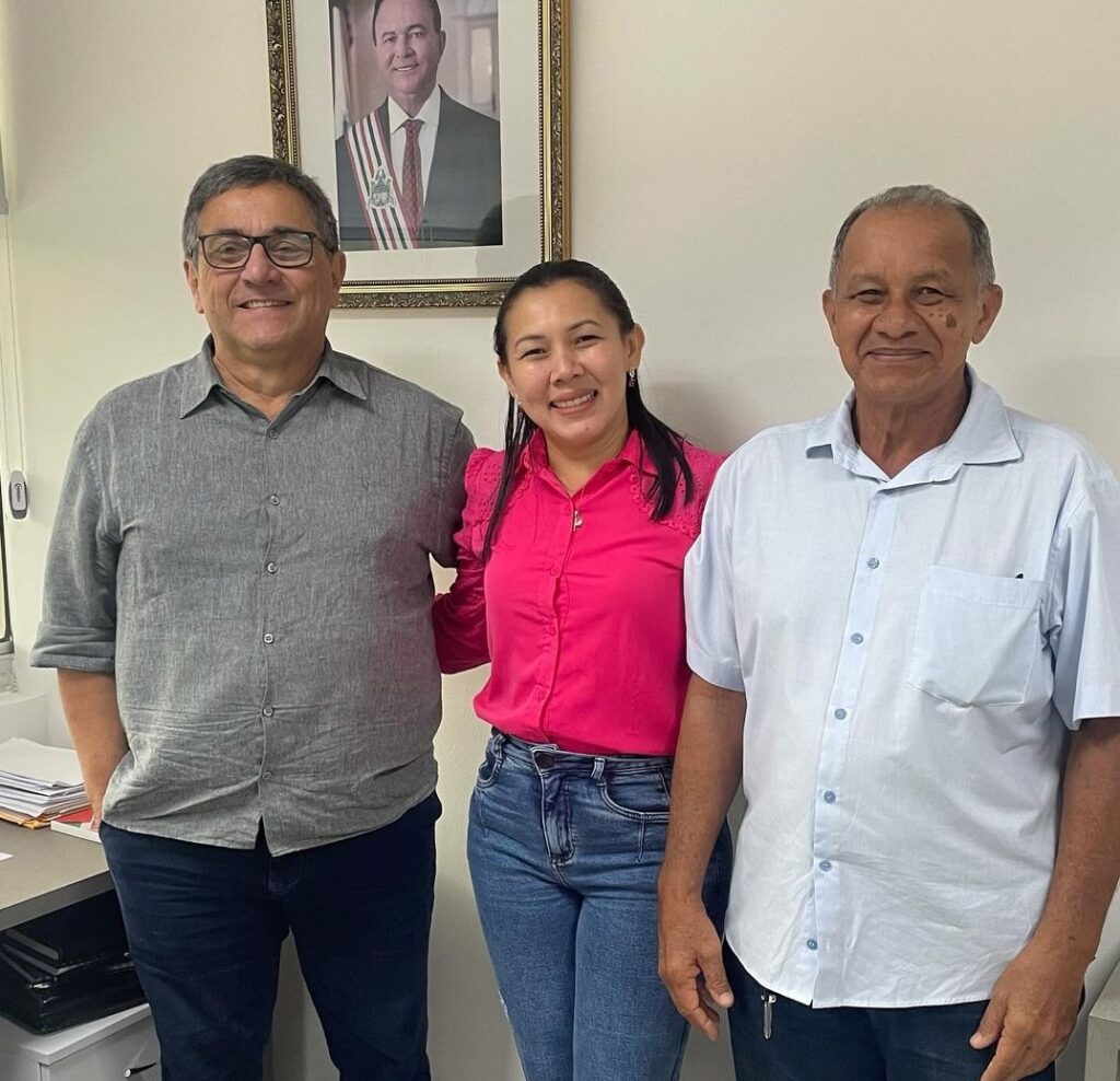 Em reunião com secretário de Brandão, prefeita Letícia de Sibá discute avanços na implantação da Escola Militar e poços em Bacurituba
