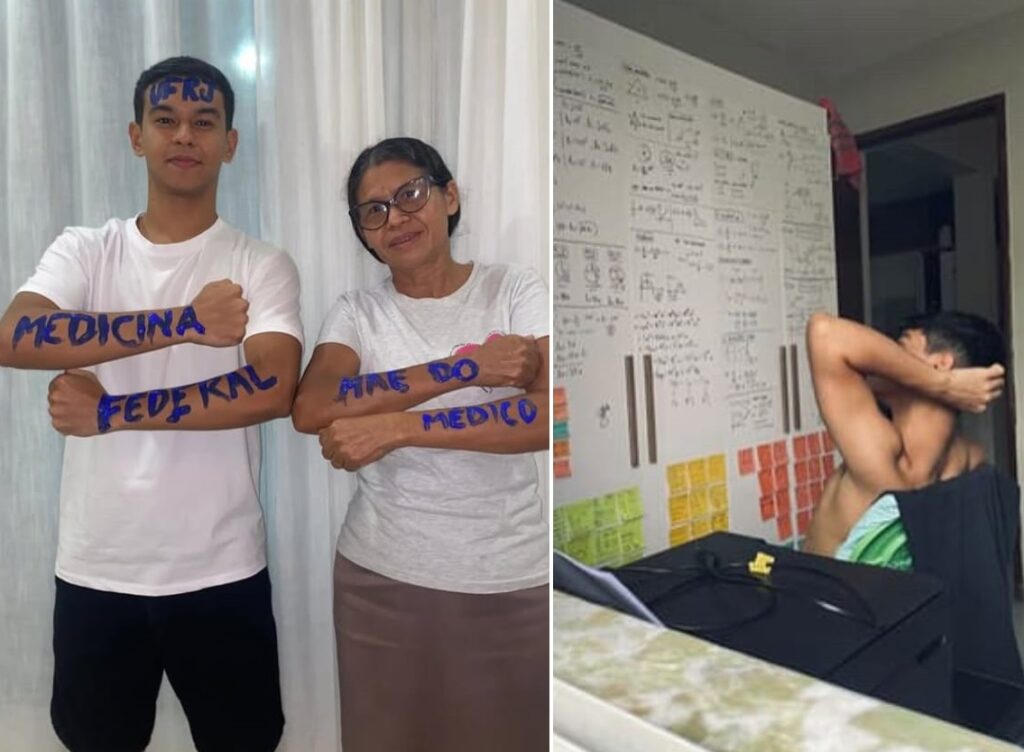 Filho de empregada doméstica da Baixada Maranhense que usa guarda-roupa para estudar é aprovado para Medicina na Universidade Federal do Rio de Janeiro