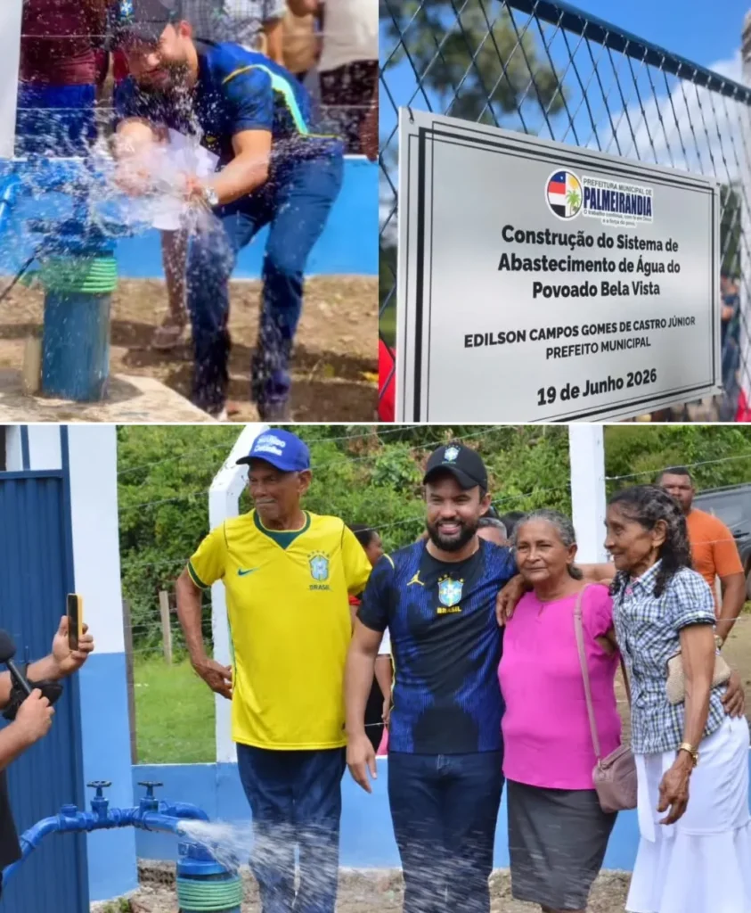 Prefeito Edilson da Alvorada inaugura obra histórica durante ação itinerante em Palmeirândia