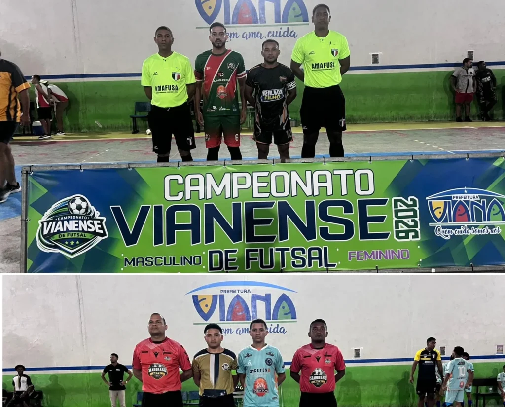 Prefeitura de Viana promove emoção nas quartas de final do Campeonato Masculino de Futsal 2026