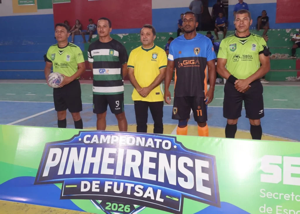 Prefeitura de Pinheiro abre 1º Campeonato Municipal de Futsal Masculino com participação de mais de 30 equipes