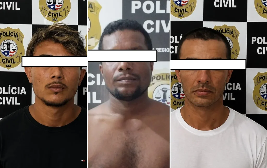 Polícia prende condenado pela Justiça do Pará e dois investigados por homicídio na Baixada Maranhense