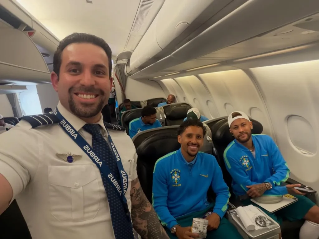 Piloto da Baixada Maranhense levou a Seleção Brasileira antes da partida contra a Noruega