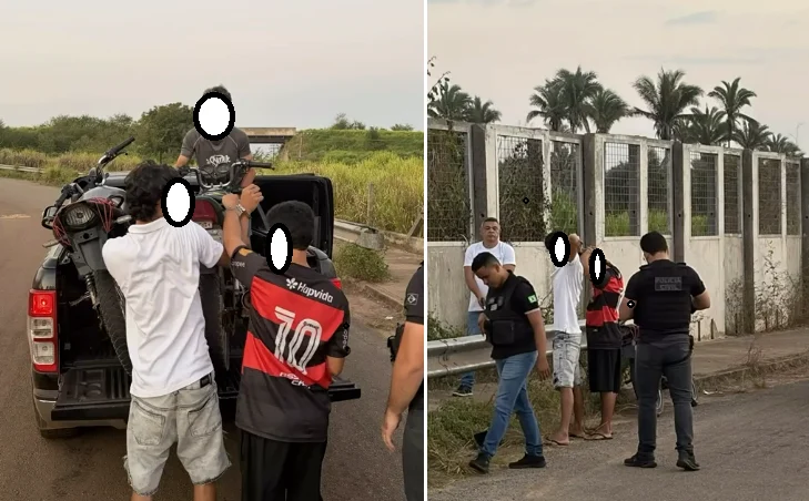 Quatro jovens são detidos após serem flagrados realizando manobras perigosas em Vitória do Mearim