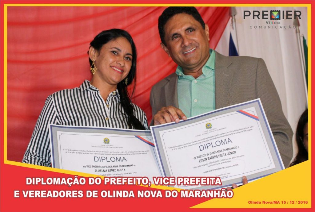 Costinha é diplomado para segundo mandato em Olinda Nova do Maranhão