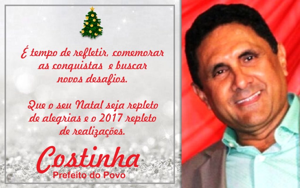 Mensagem de Natal do prefeito Costinha aos olindenses…
