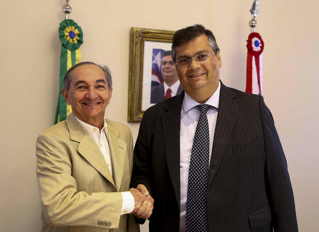 Flávio Dino recebe prefeito João Dominici e debate ações para o município de São João Batista