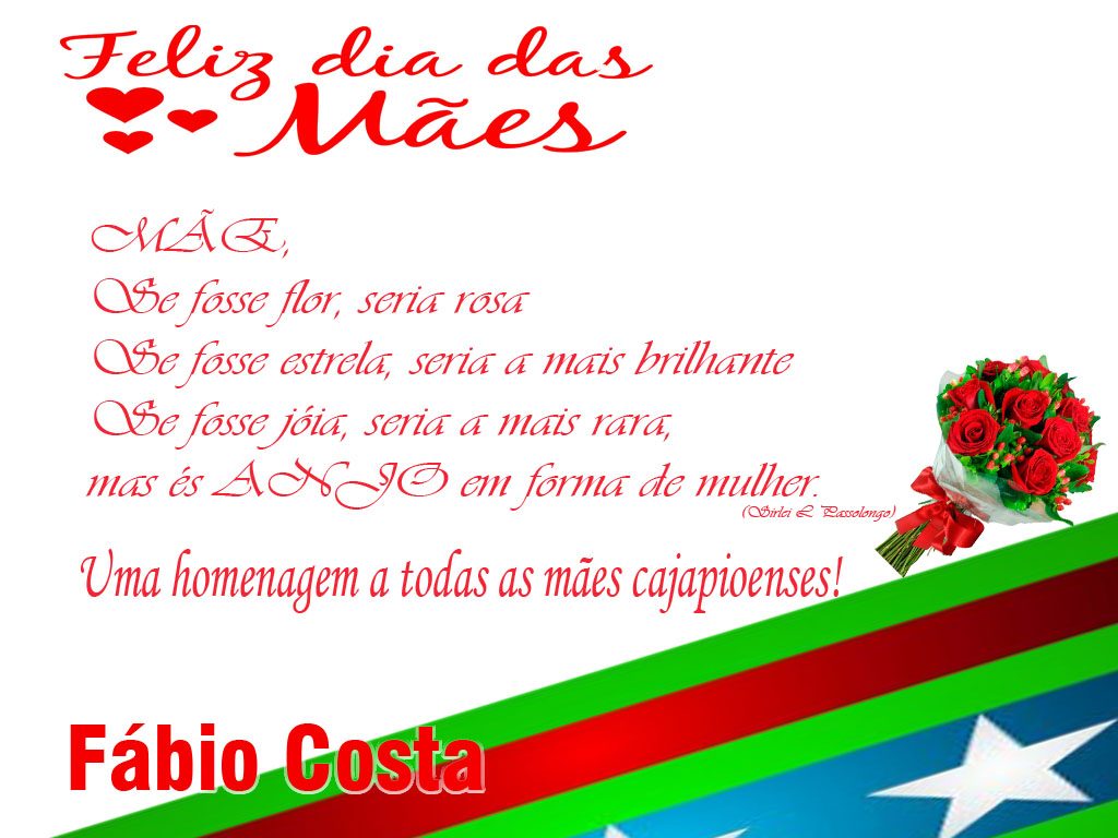 Homenagem de Fábio Costa às mães de Cajapió