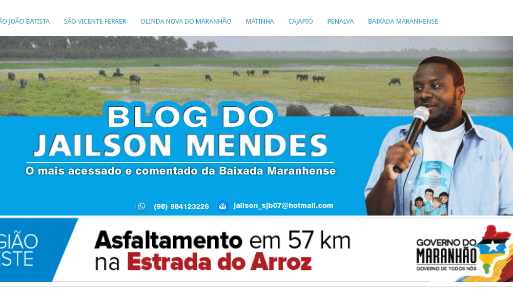 Blog do Jailson Mendes está de visual novo, confiram…
