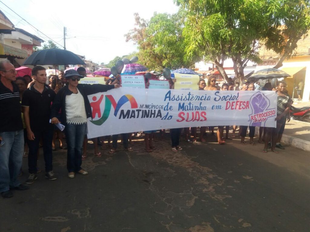 Caminhada em defesa da Sistema Único de Assistência Social é realizada em Matinha