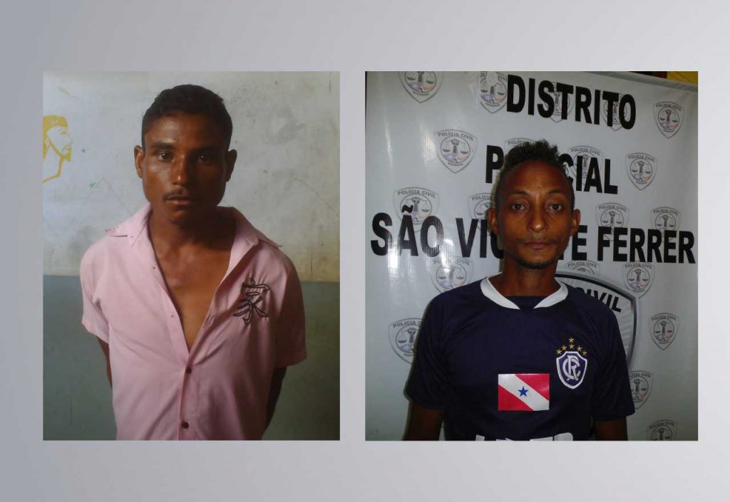Polícia prende dupla suspeita por tentativa de homicídio com dois revolveres em São Vicente Ferrer