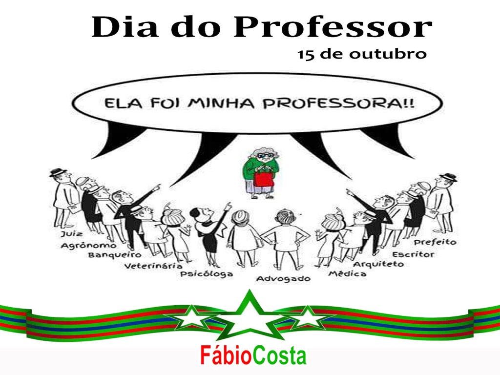 Homenagem de Fábio Costa aos professores de Cajapió