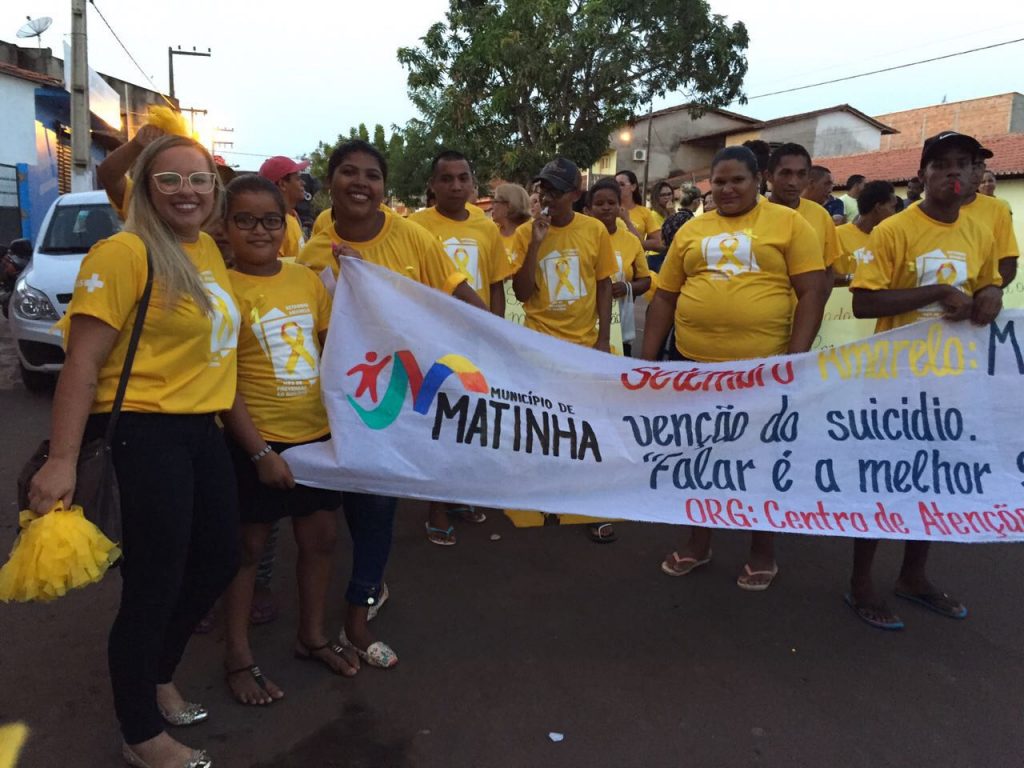Caminhada e palestras marcam campanha de prevenção ao suicídio em Matinha