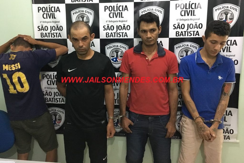 Presos ontem em São João Batista são de Coroatá e membros de facção, dois deles deram nomes errados
