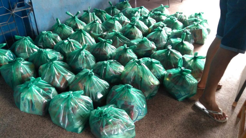 Moradores de Olinda dos Aranhas organizam campanha solidária e doam cestas básicas em São João Batista