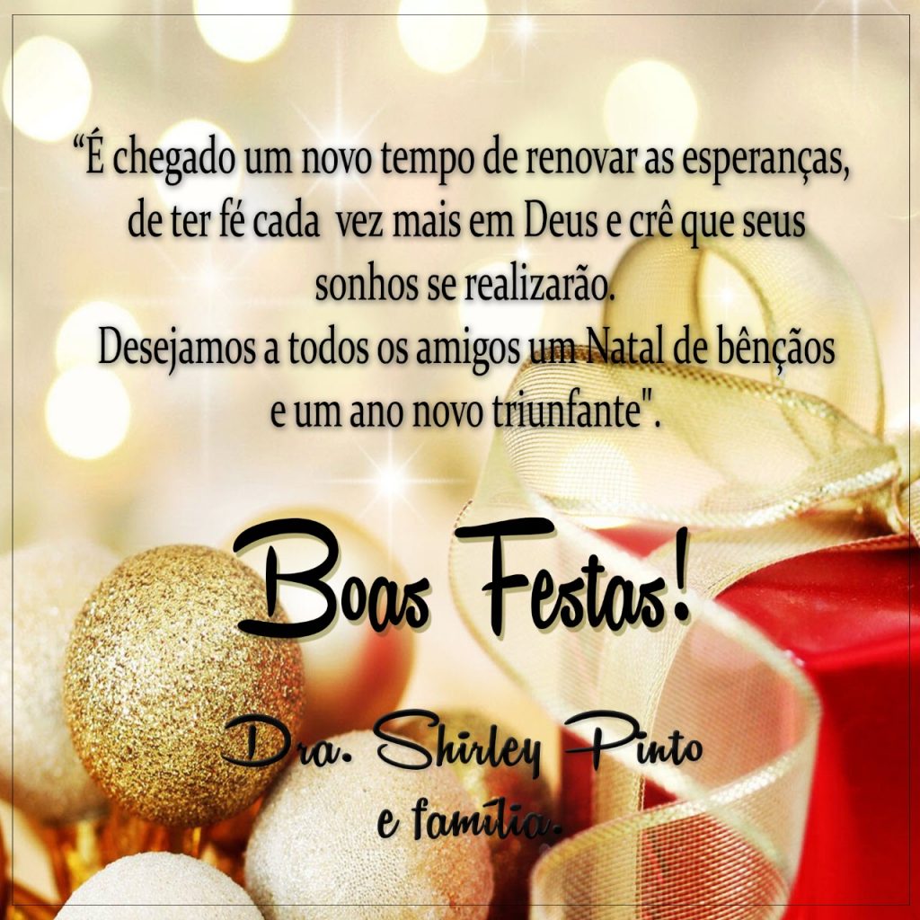 Mensagem da advogada Shirley Pinto