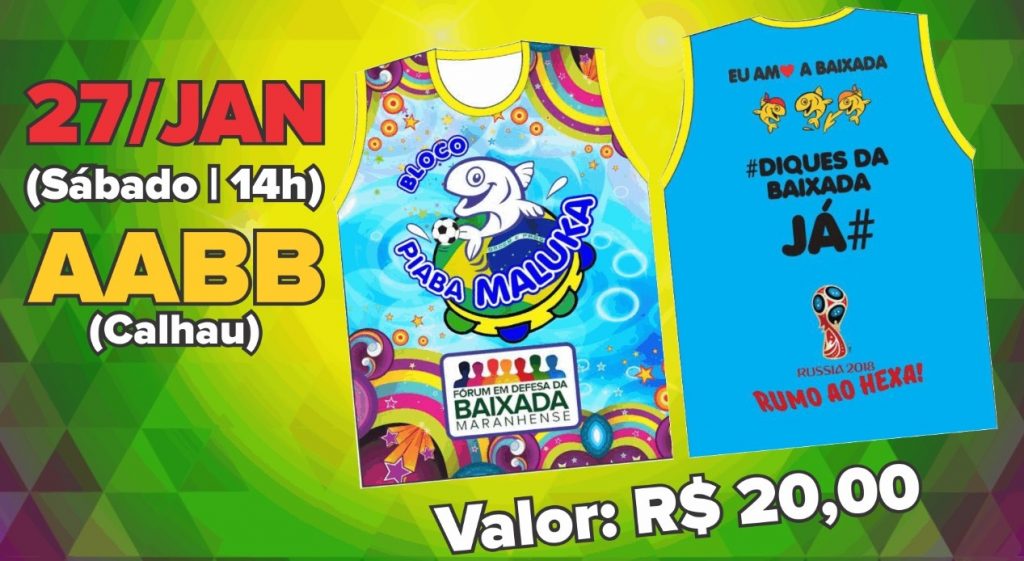 Bloco ‘Piaba Maluka’ fará o pré-carnaval dos baixadeiros em São Luis