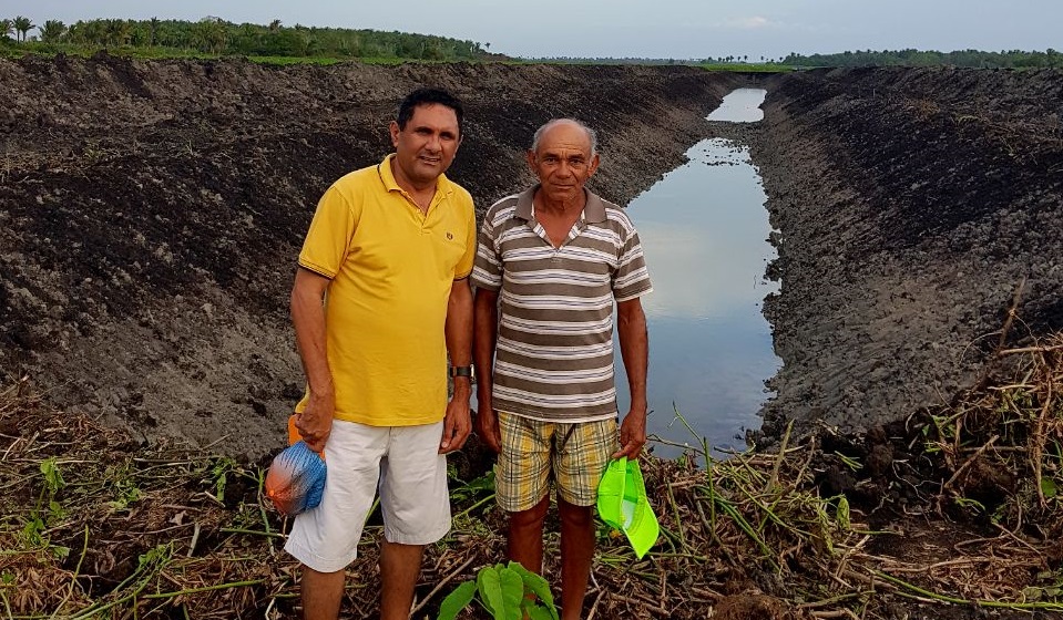 Diques de Produção avançam no município de Olinda Nova do Maranhão