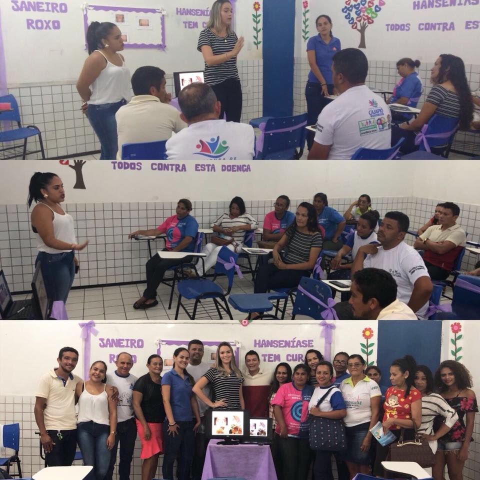 Palestras sobre a hanseníase são realizadas na cidade de Cajapió