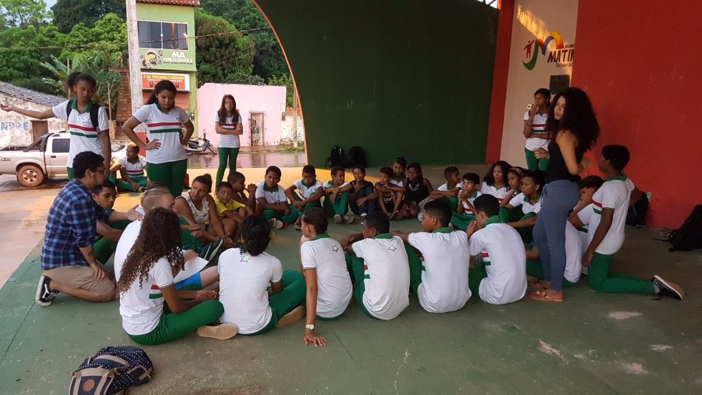 Intercambista da Alemanha visita alunos da Rede Pública de Matinha