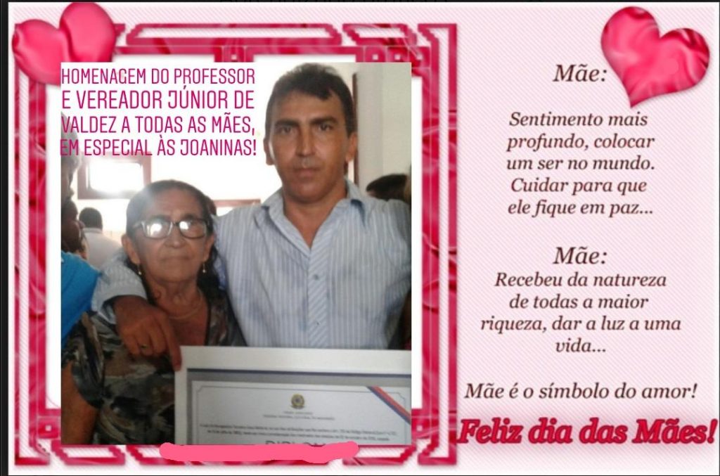 Uma homenagem do vereador Junior Valdez…