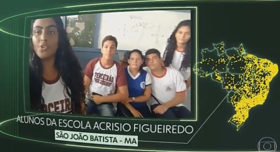 Na Globo, estudantes de São João Batista pedem mais escolas dignas. Vejam o vídeo