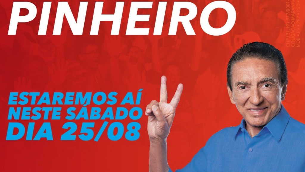 Lobão lidera pesquisa Ibope com 27% dos votos; candidato estará em Pinheiro hoje