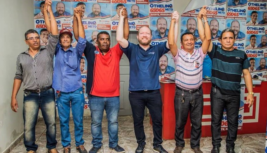Atrás de votos, Othelino Neto inaugura comitê e lança nome de Taba de Cururu para prefeito de São Vicente