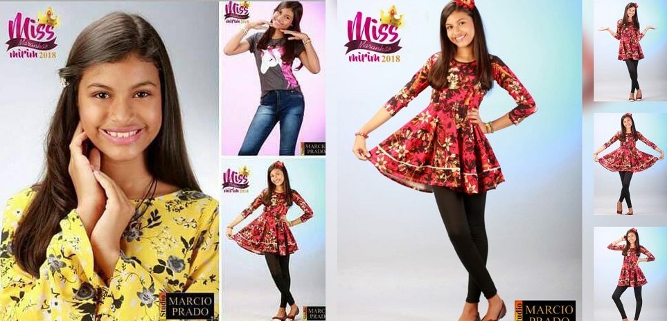 Criança de 11 anos representa São João Batista no concurso Miss Maranhão Mirim