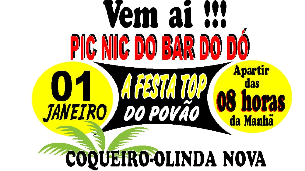 PIC NIC no BAR terá apresentação de sete bandas, em Olinda Nova do Maranhão