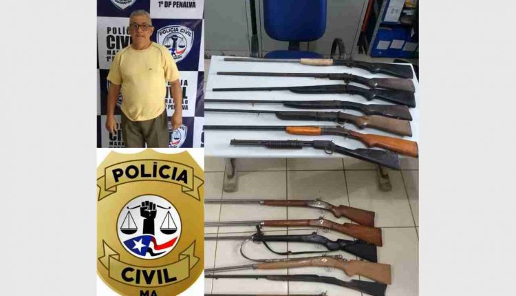 Polícia apreende arsenal com mais de 15 armas na cidade de Penalva