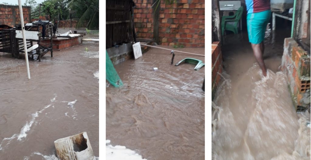 Após forte chuvas, água invade casas em São Vicente Ferrer; vejam fotos