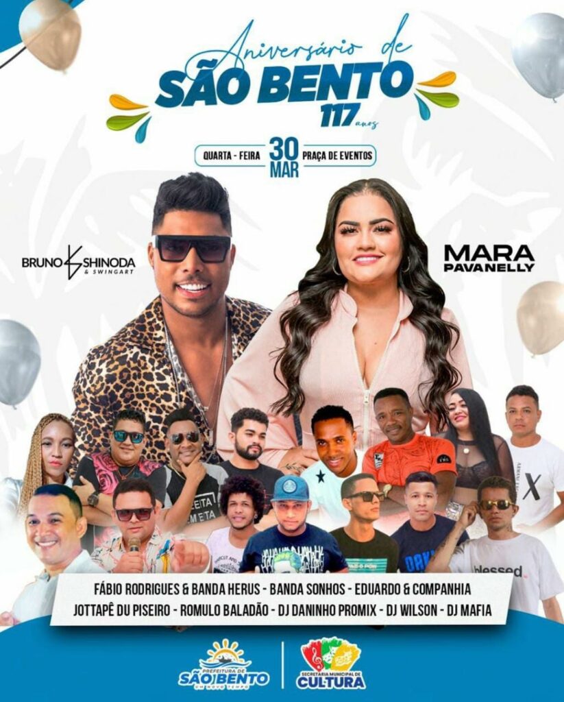 Dino Penha anuncia atrações musicais para o aniversário de 117 anos de São Bento