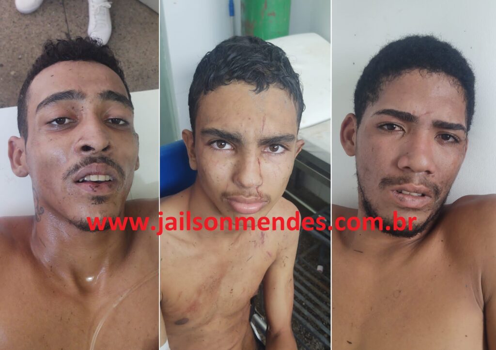 Três bandidos são baleados por policiais de Vitória do Mearim após assaltar e levar dinheiro e celulares do Armazém Paraíba de Arari