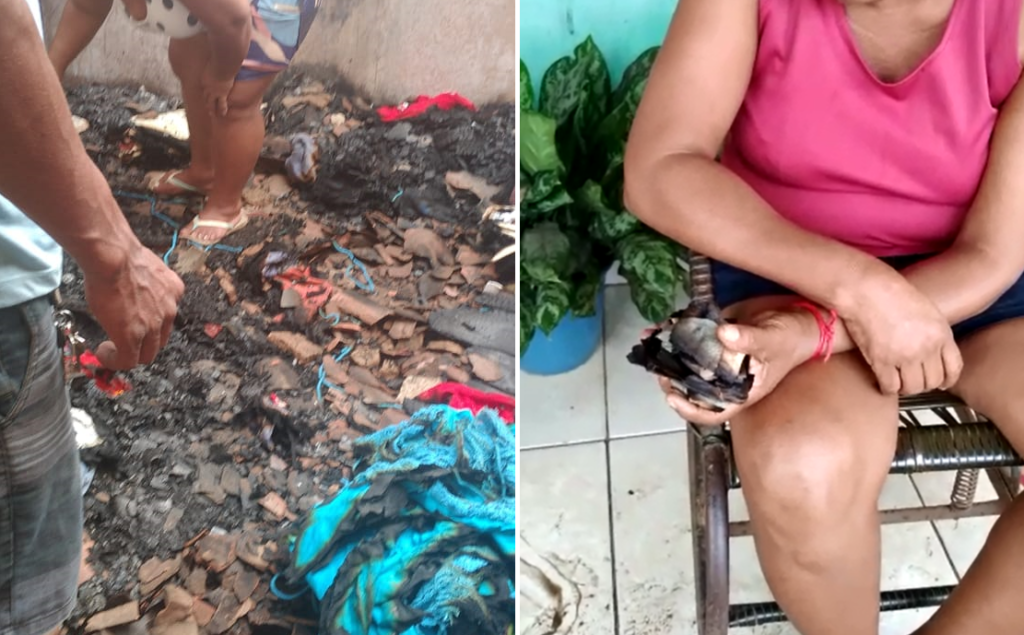 Moradora tem casa queimada e perde R$ 5 mil que juntou com venda de churrasquinho em São João Batista