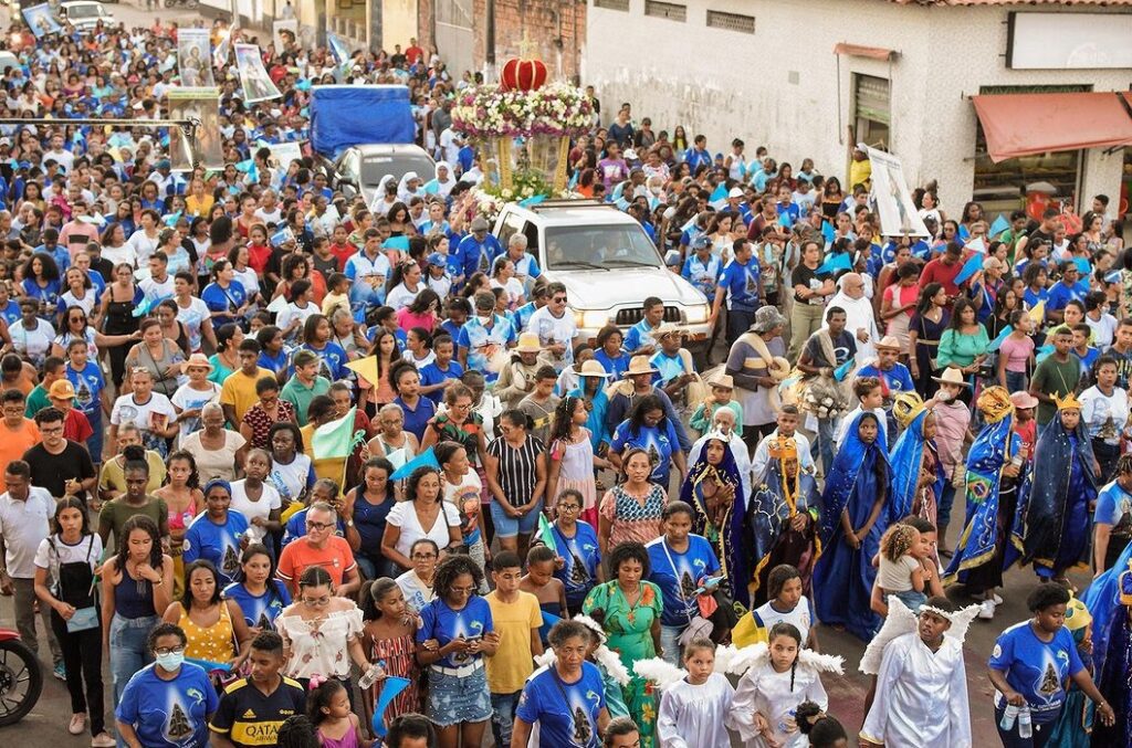 Em São Bento, milhares de fieis participaram da quinta Romaria de Nossa Senhora Aparecida