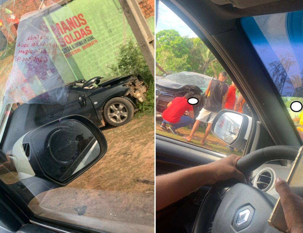 Em Viana, dois corollas se chocam na MA-014 e deixam duas pessoas feridas durante a madrugada