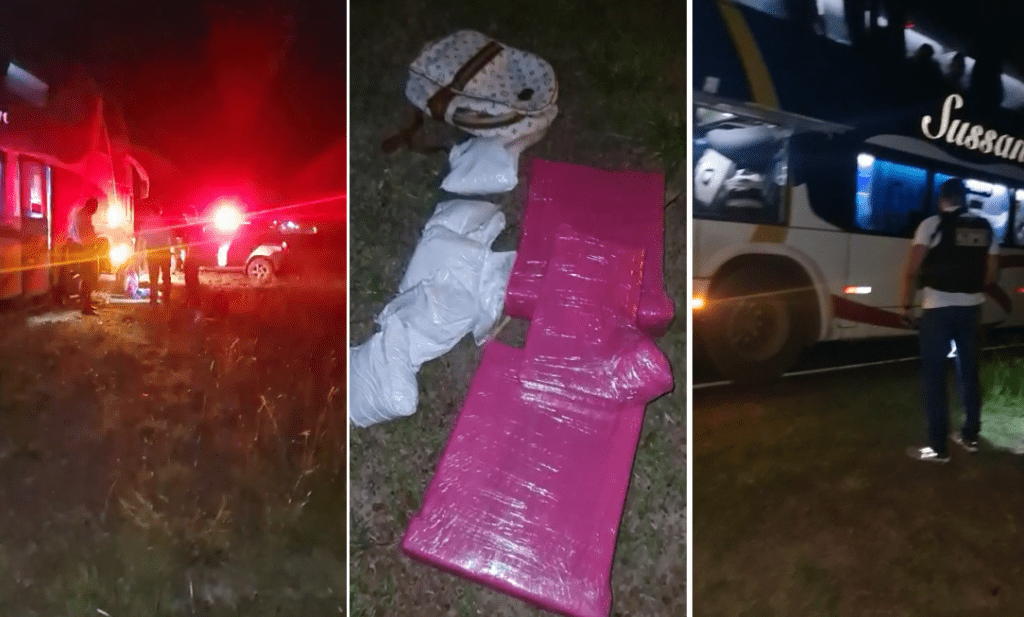 Mulher é presa com 20 quilos de drogas dentro de ônibus na Baixada Maranhense