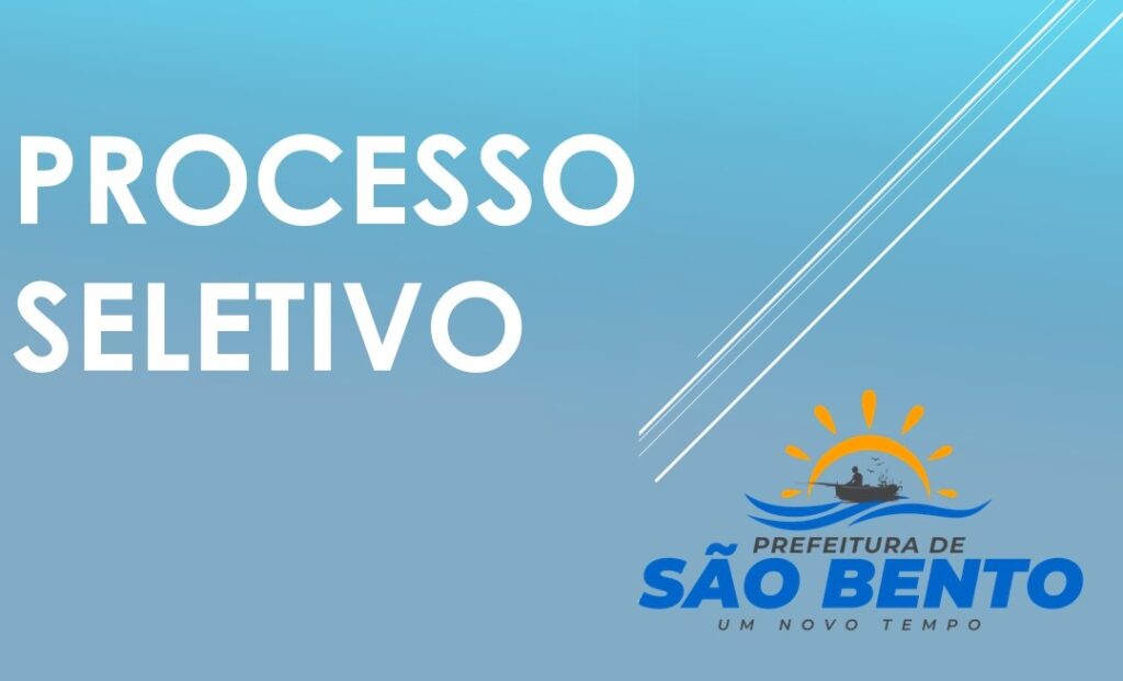 Prefeitura de São Bento inicia inscrições para seletivo com vagas para professores
