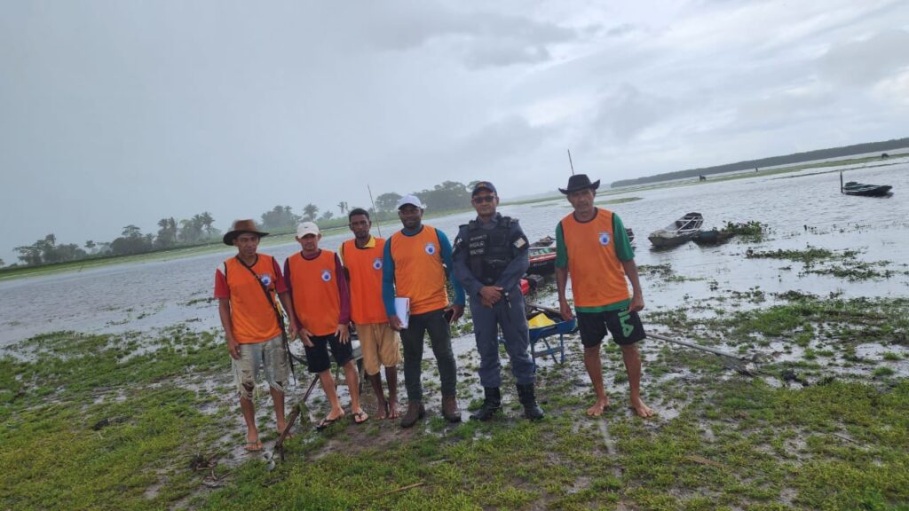 Colônia de Pescadores e Polícia Militar realizam fiscalização contra pesca predatória nos campos de Olinda Nova do Maranhão