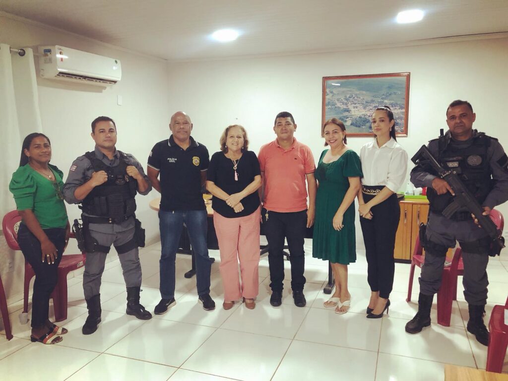 Conceição Cutrim reúne Semed, policiais e sindicato para discutir segurança de alunos em Olinda Nova do Maranhão