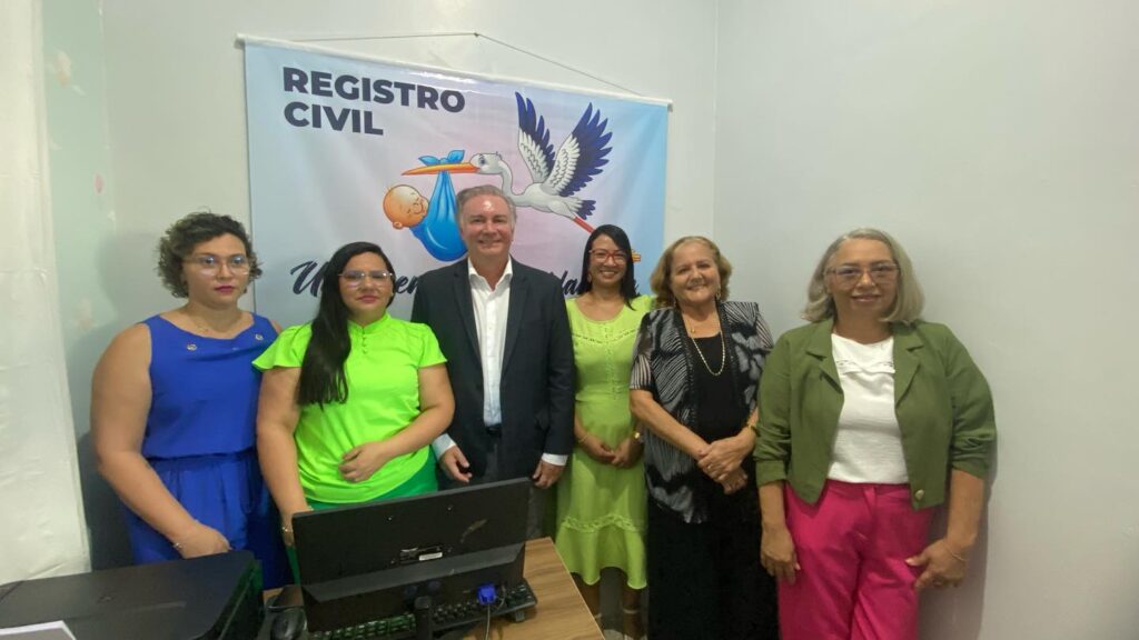 Judiciário e prefeitura entregam Unidade Interligada de Registro Civil em Olinda Nova do Maranhão