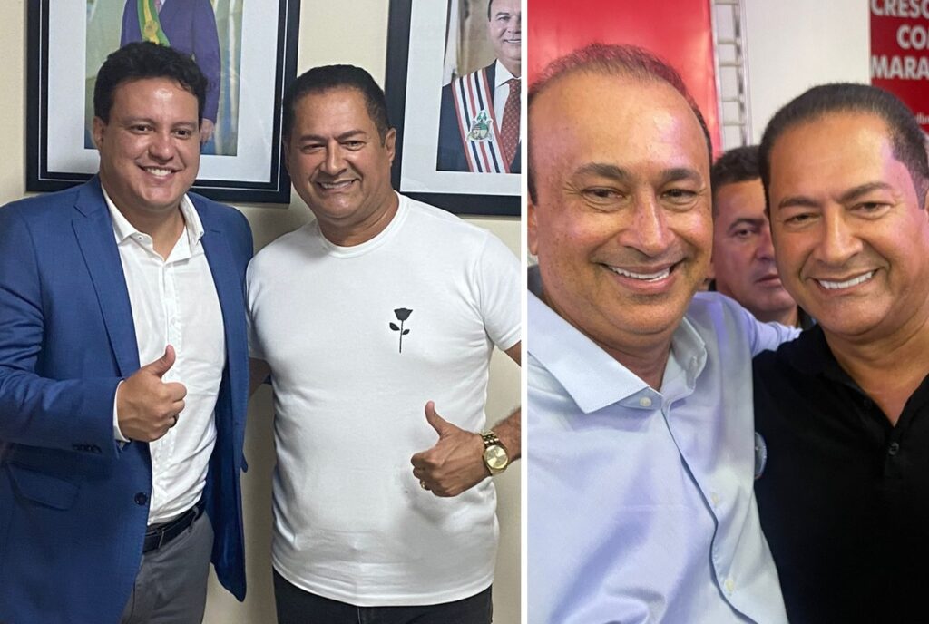 Carlos Figueiredo discute investimentos na educação de São João Batista com Felipe Camarão e lidera comitiva em convenção do MDB