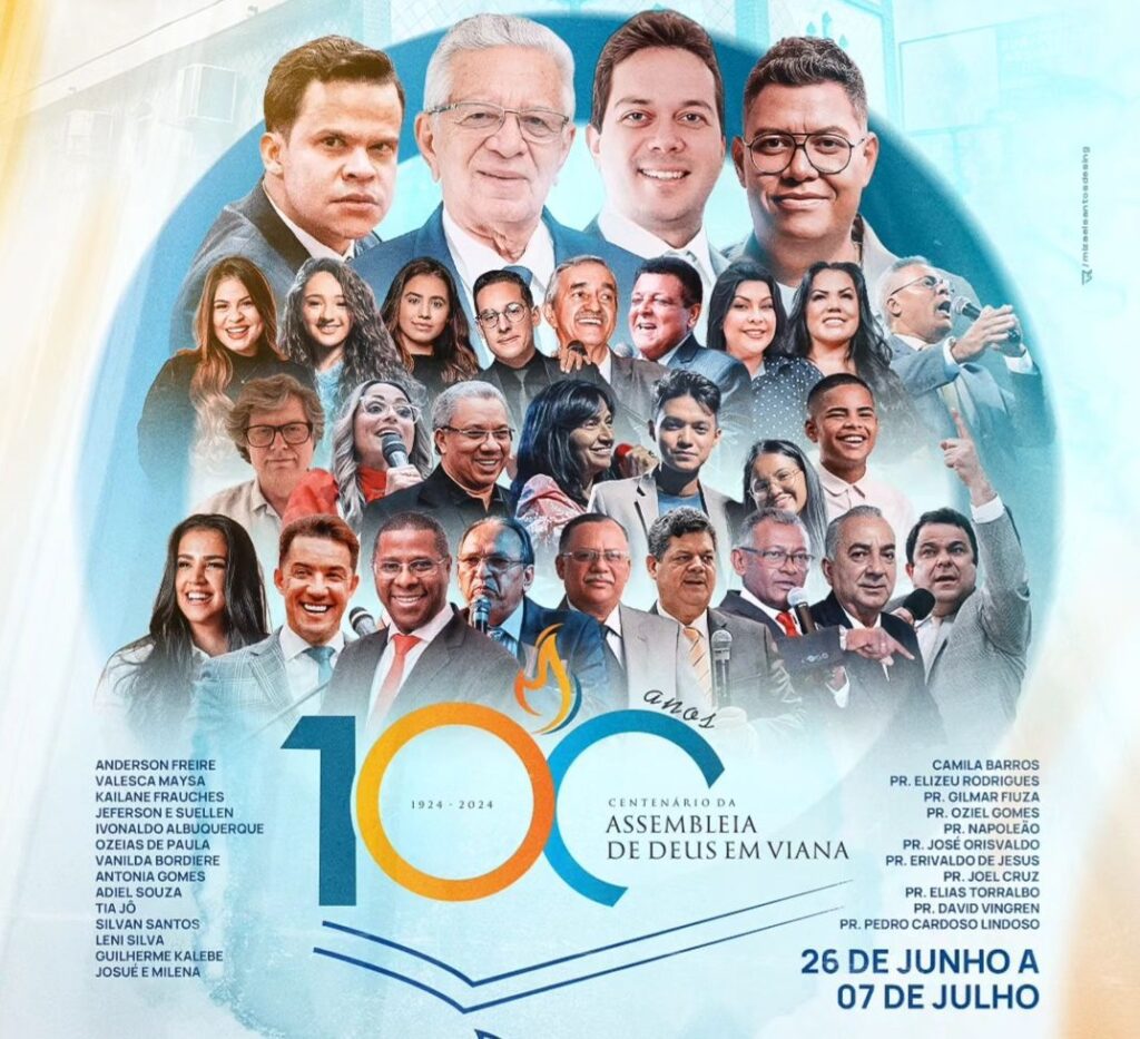 Programação que comemora 100 anos da Assembleia de Deus na Baixada Maranhense começa hoje em Viana